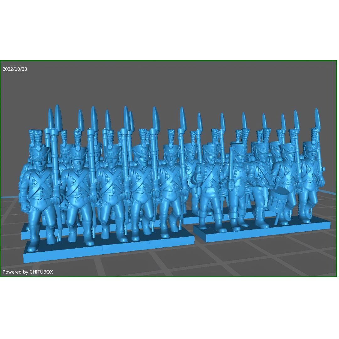 Napoleonic Miniatures French Young Guard Conscript Grenadiers 13.5mm ...