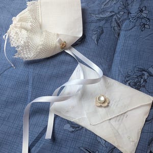Set di cuffietta per neonati Maggie da 0 a 3 mesi in fazzoletto vintage di fancibags su Etsy