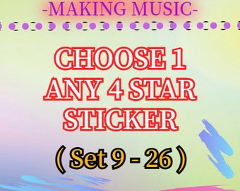 Mono Go 4 Star Sticker ( For 1 Piece )