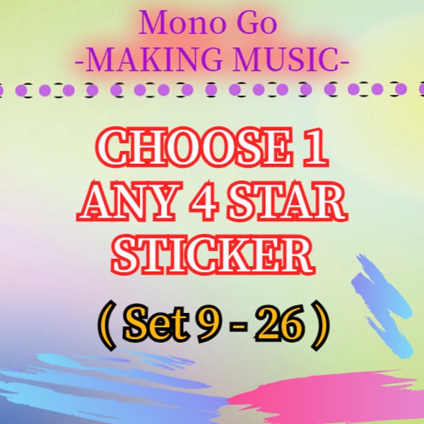Mono Go 4 Star Sticker ( For 1 Piece )