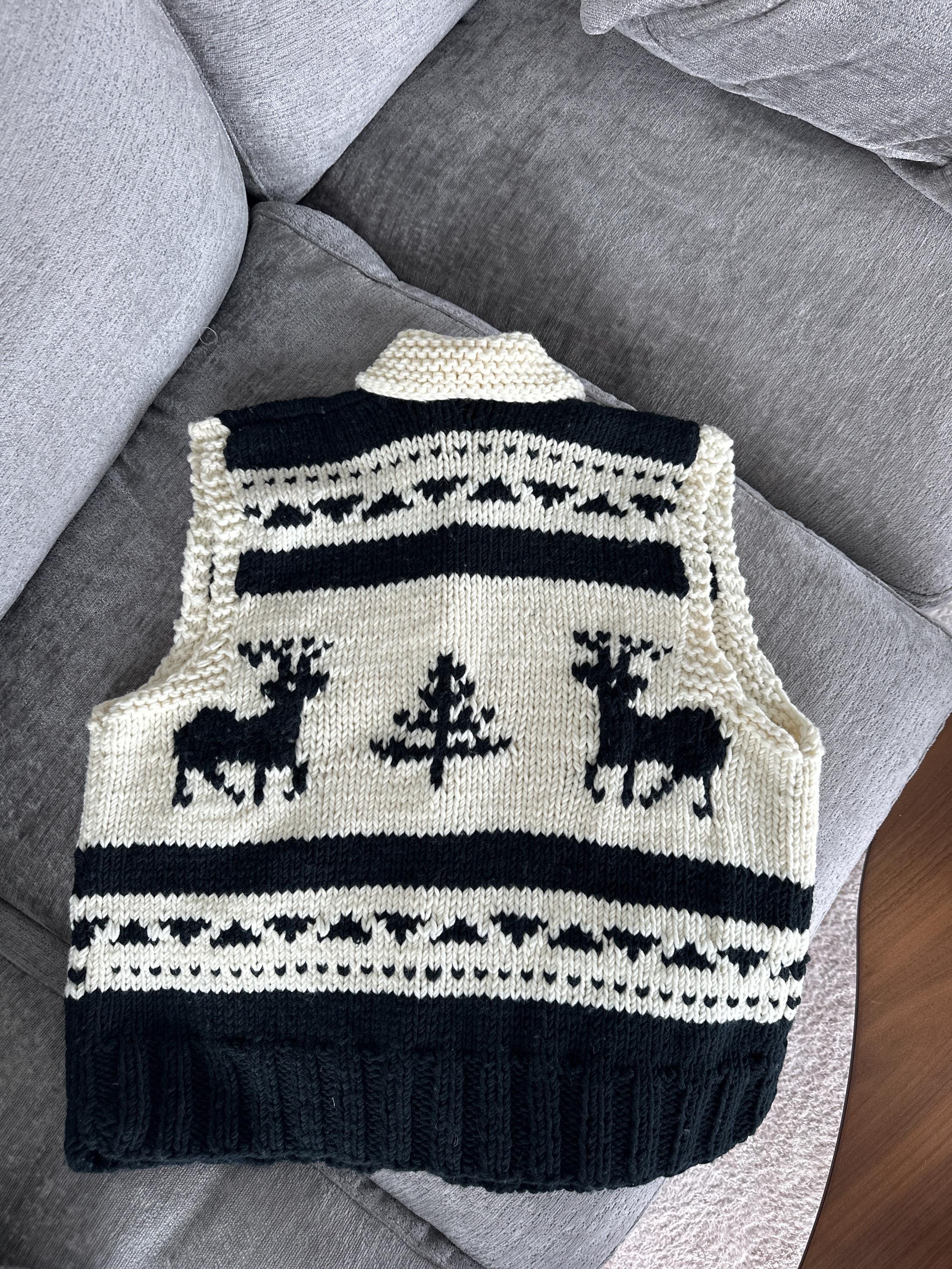 Rustic Knits Rustic Knit Wool Vest: Handmade Cabin Style Layer - Etsy