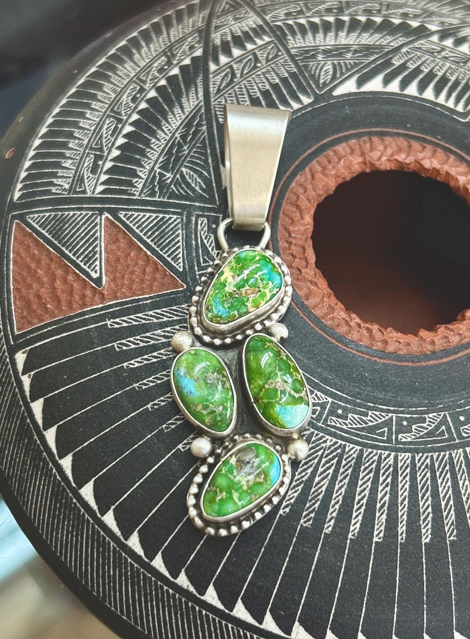 Sonoran Turquoise Sterling Pendant (W) main image 0