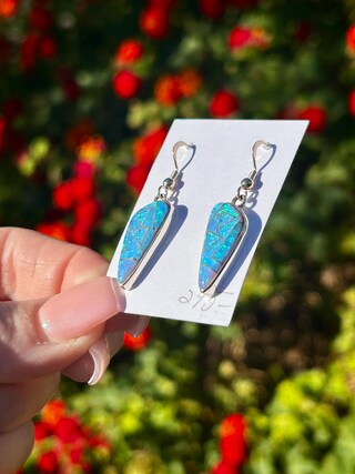 Orecchini A Cerchio Argento 925 Con Smalto | 4 Colori 15,5x17,5mm Gioiello Artigianale