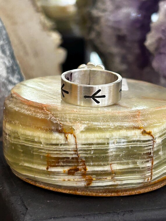 Hopi Handmade Sterling Silver Sunface Unisex Ring - Etsy