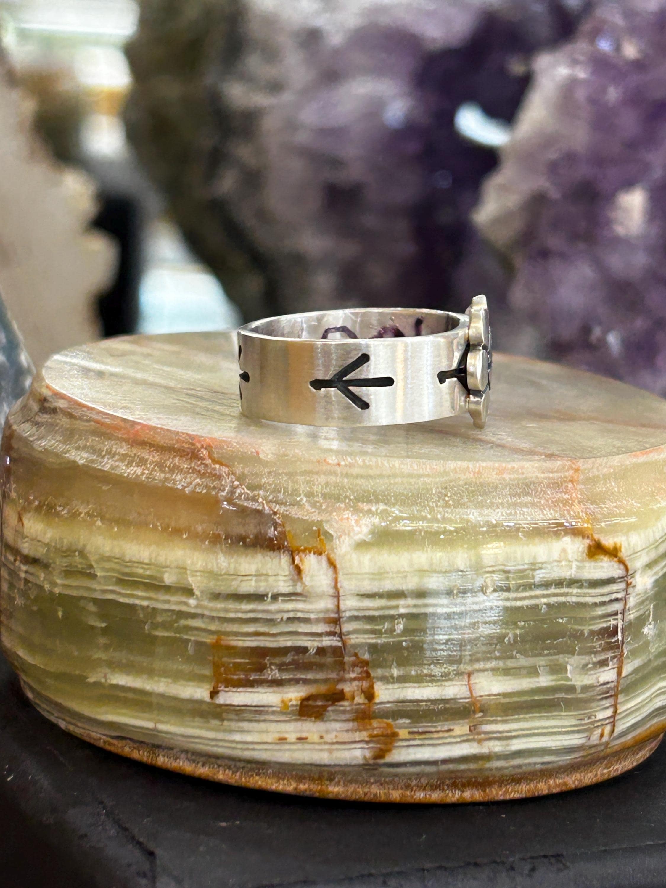 Hopi Handmade Sterling Silver Sunface Unisex Ring - Etsy