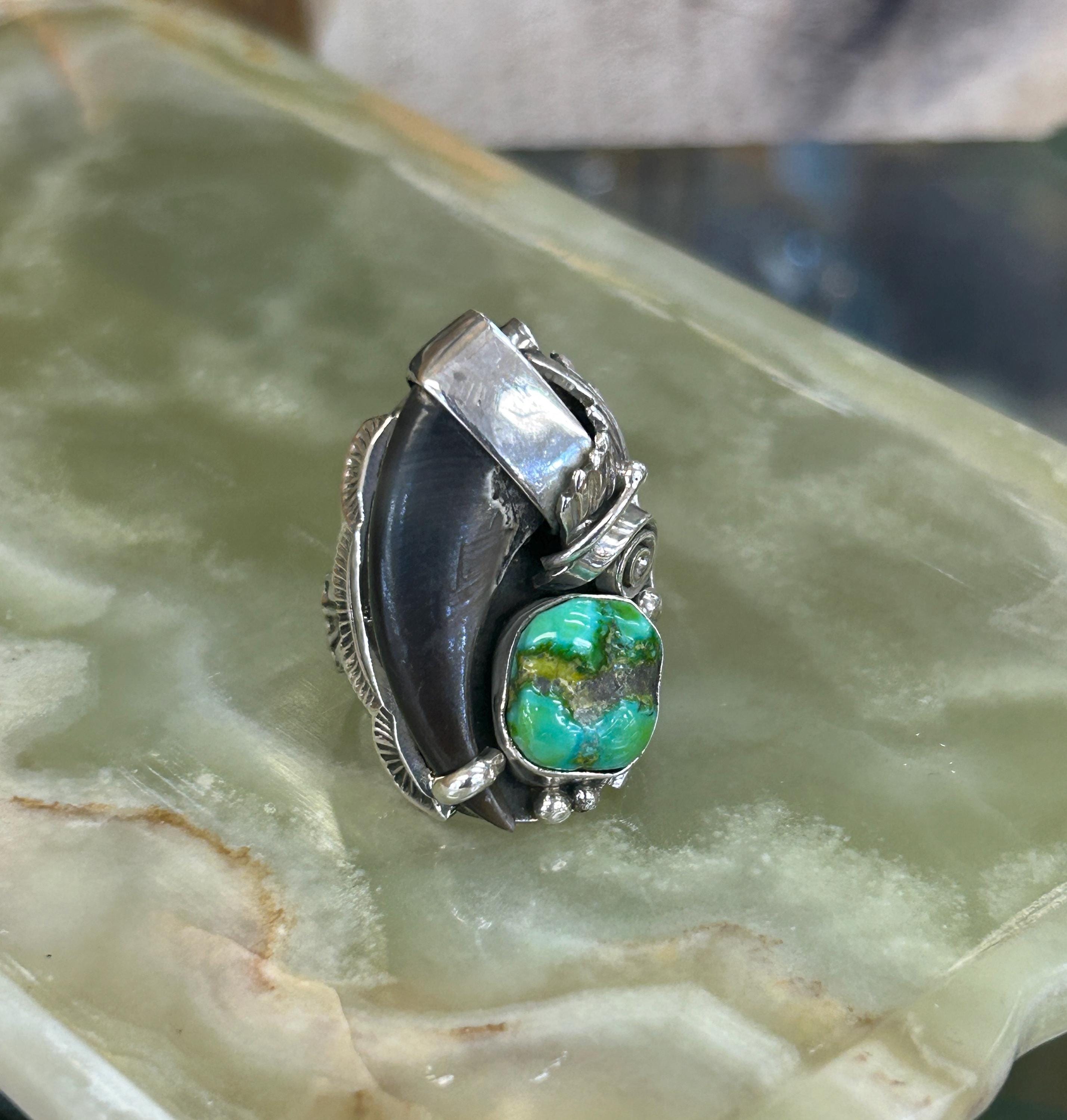 【b-16】 one‐hand bear claw / Turquoise b-16】 one‐hand bear claw / Turquoise b-16】 one‐hand bear