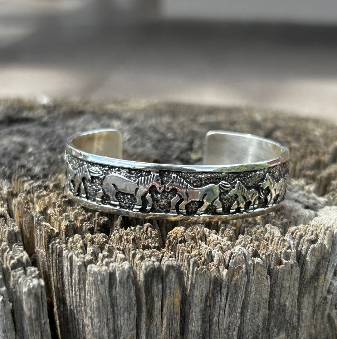 縛*甲様 navajo silver 925 bangle bracelet \