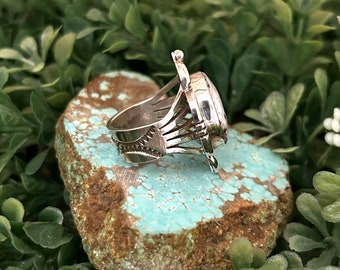 期間限定価格　ヴィンテージ　ホワイトバファロー　シルバーリング　約12号 楽天市場】【FUNNY公式ストア】 ナバホ族 ホワイトバッファロー