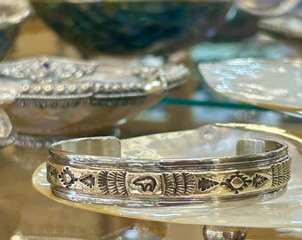 14Kゴールド ナバホ族 ハンドメイド スターリングシルバー 刻印入り