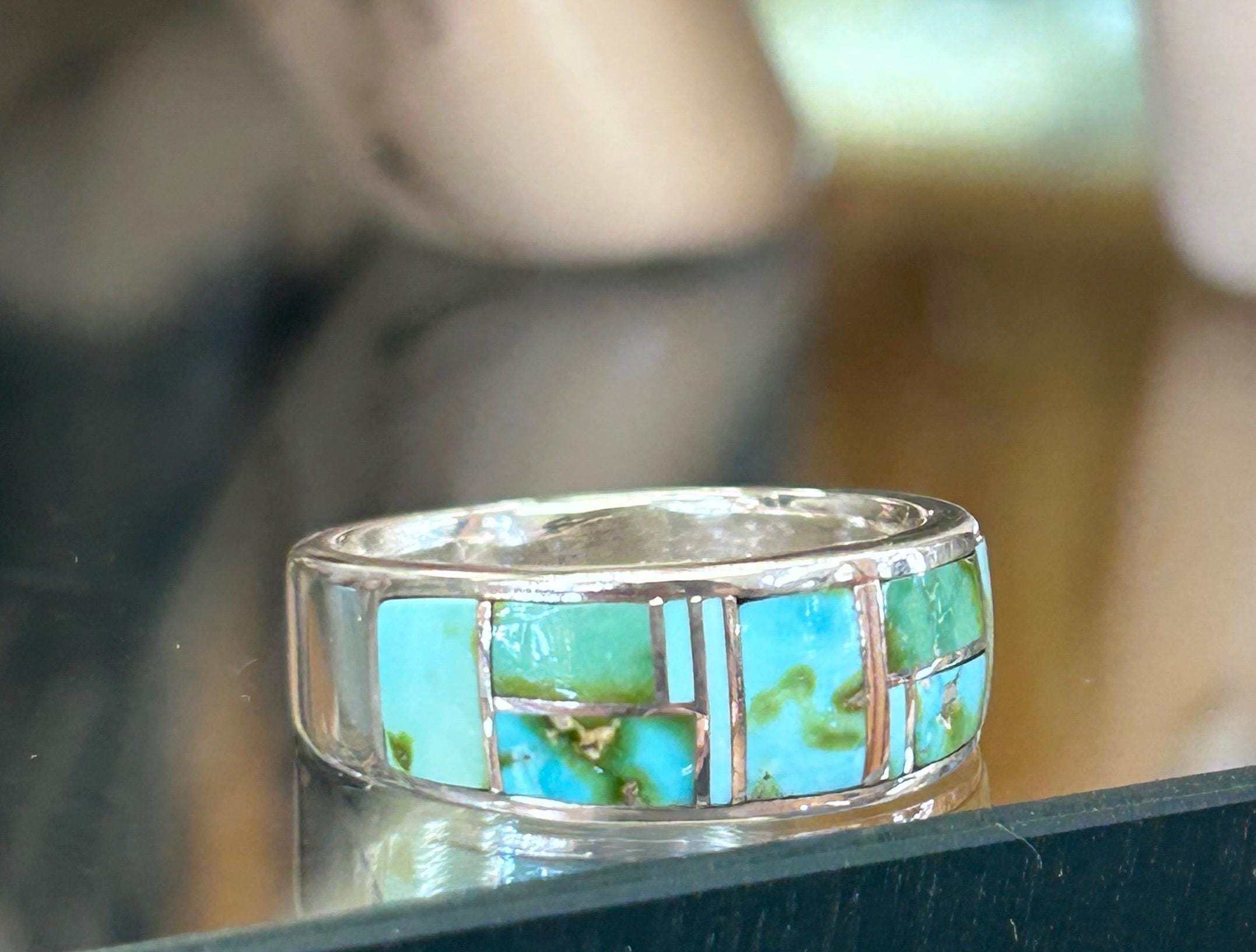 Turquoise ring 11.5 mens - Etsy 日本