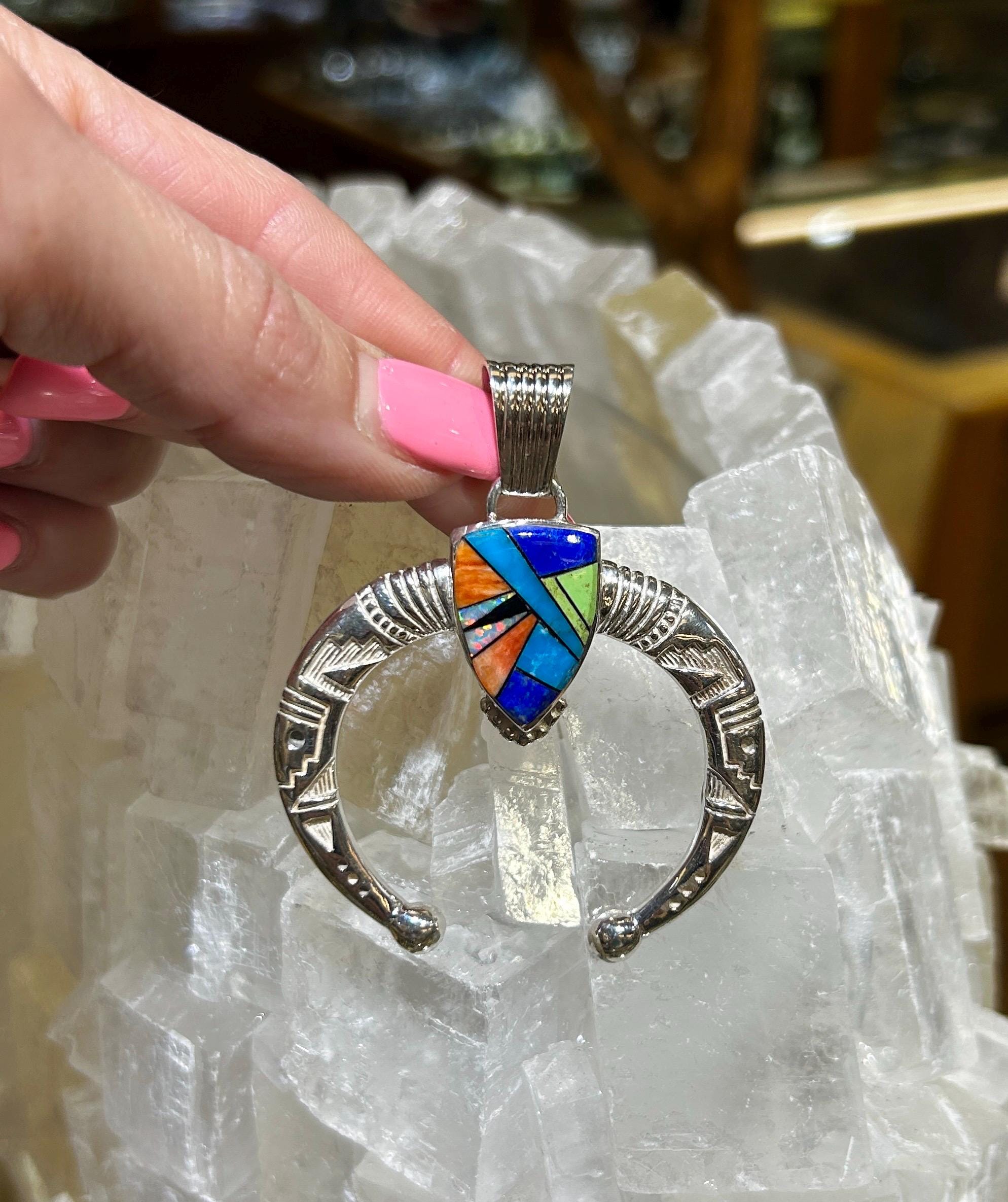 Multi-stone Inlay Lapis, Spiny Oyster Shell, Opal, Turquoise