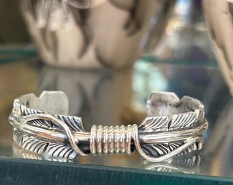 ヴィンテージ　ナバホ族　シルバーバングル　ストーリーテラー　トーマスシンガー Navajo THOMAS CHARLEY Silver Bangle No.2 ナバホ族 トーマス