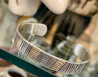 14Kゴールド ナバホ族 ハンドメイド スターリングシルバー 刻印入り