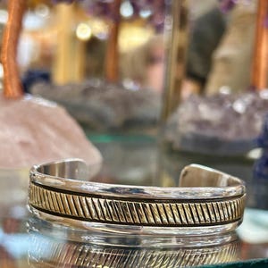 14Kゴールド ナバホ族 ハンドメイド スターリングシルバー 刻印入り