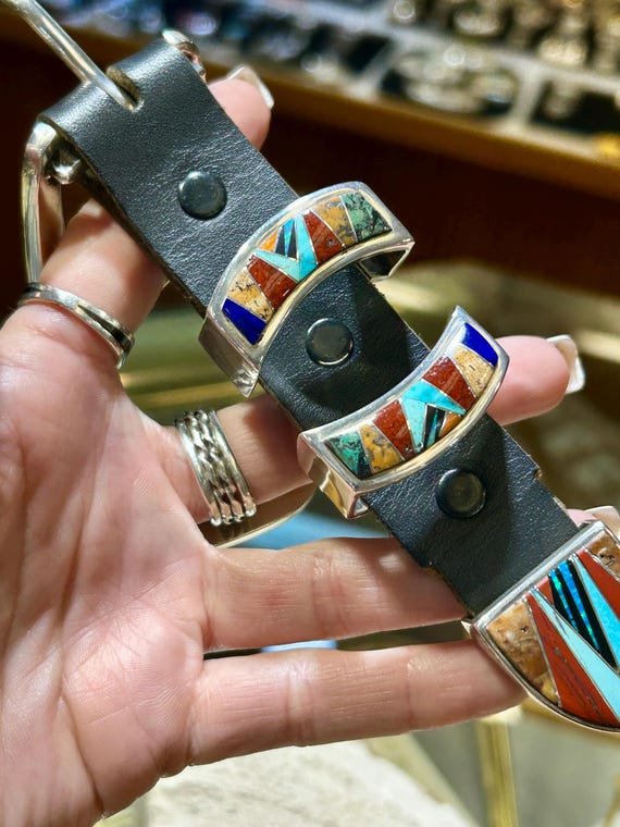 Navajo Handmade Multistone Jasper/opal/turquoise/lapis/spiny