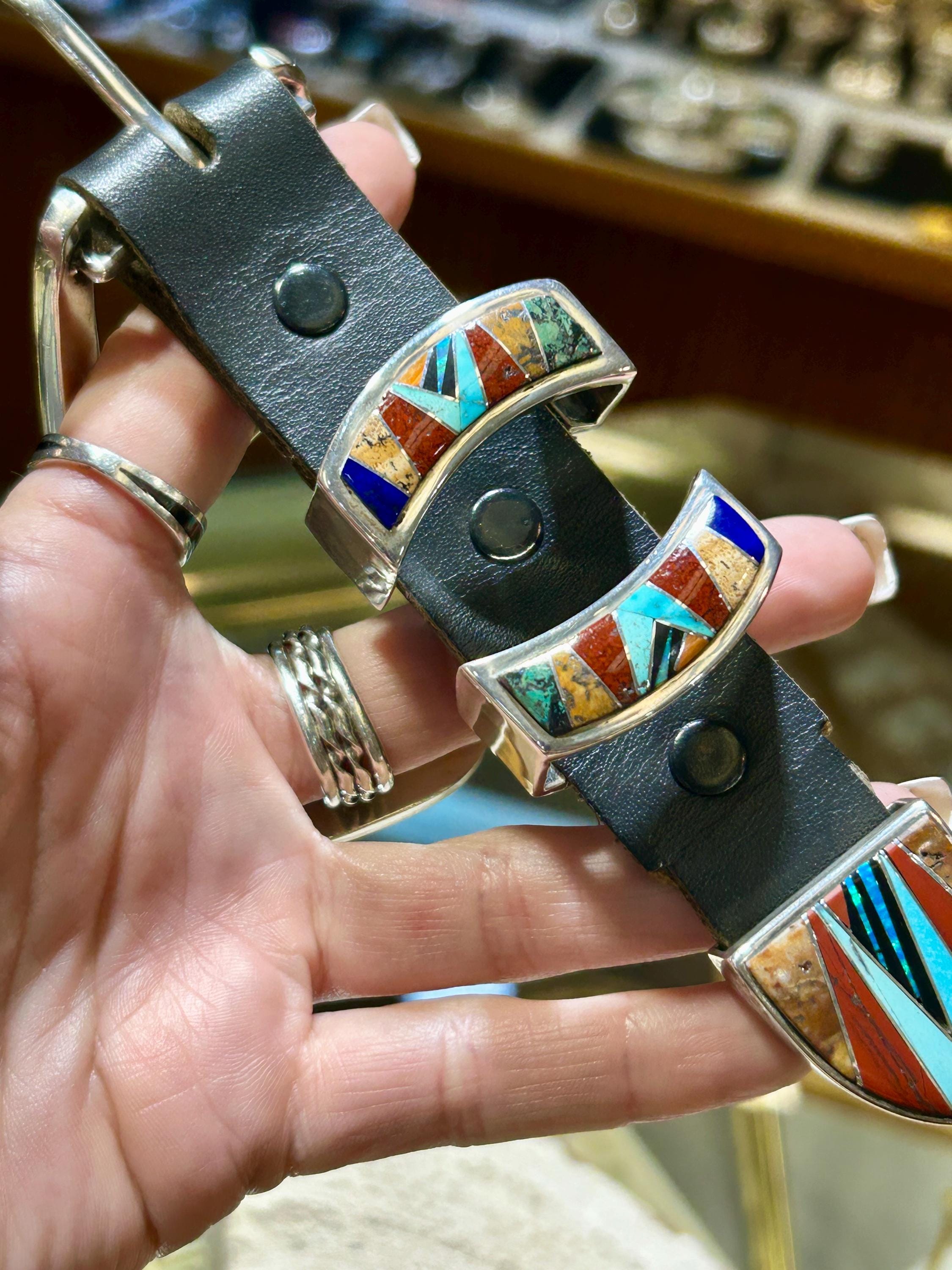 Navajo Handmade Multistone Jasper/opal/turquoise/lapis/spiny 