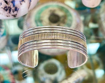 14Kゴールド ナバホ族 ハンドメイド スターリングシルバー 刻印入り
