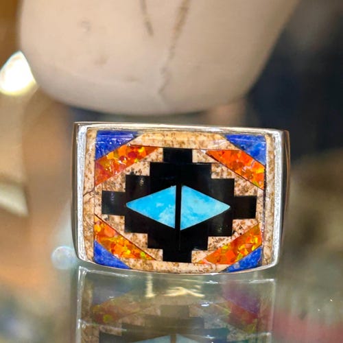 Celestial Starry Night Sky Scene Storyteller Sterling Silver