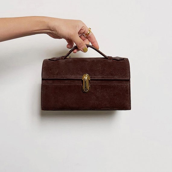 Leather Clutch Bag Womens Leather Top Handle Bag Small Leather Tote Bag Etsy Canada