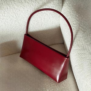 Minimale Schultertasche, Damen Leder Handtaschen, Zeitlose Design Schultertasche