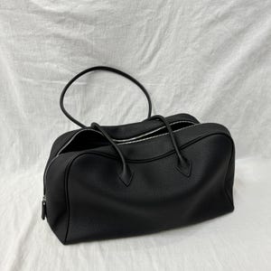 Weiche Ledertasche mit oberem Griff, klassische Minimal-Taschentaschen, große Ledertasche