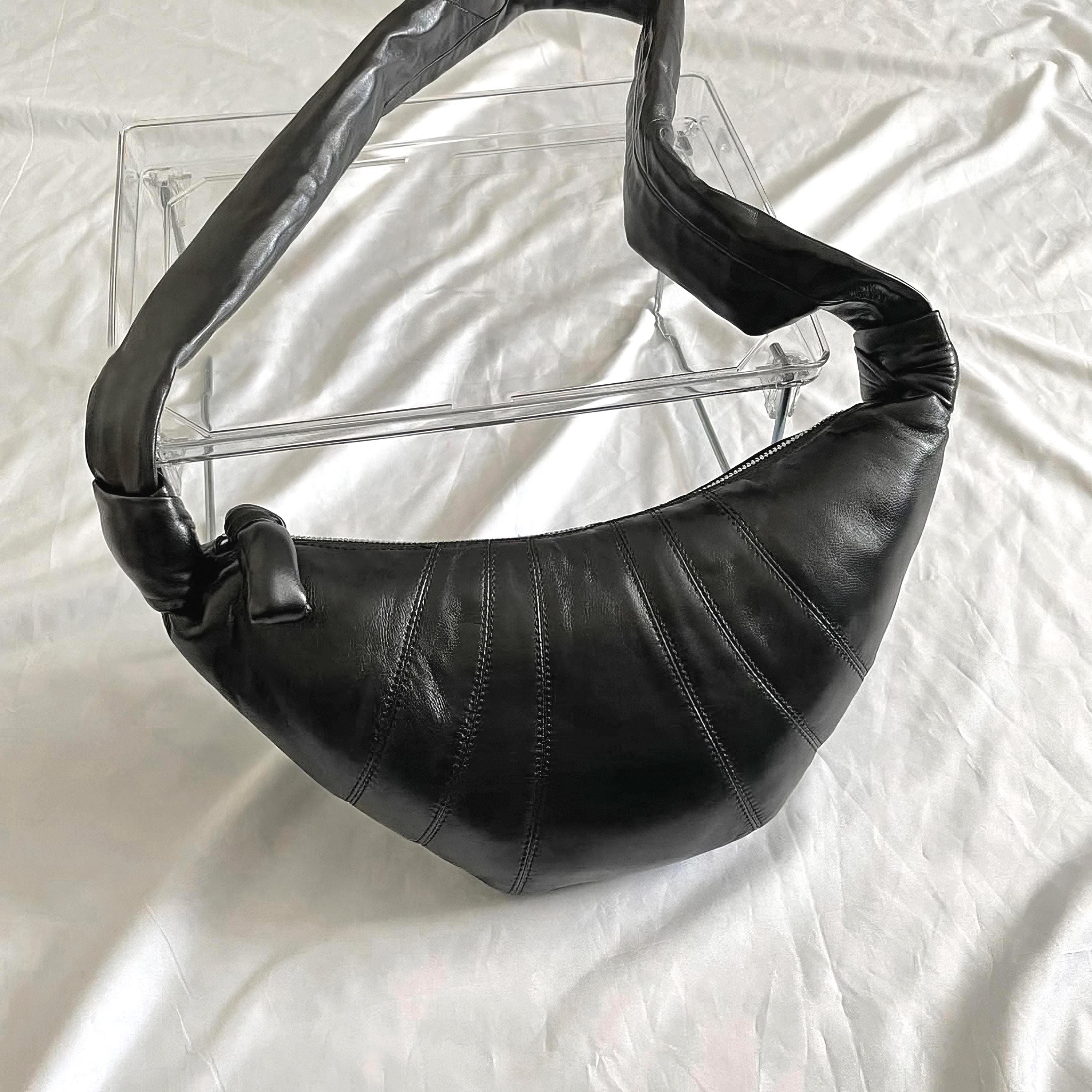 Croissant Leather Bag - Etsy