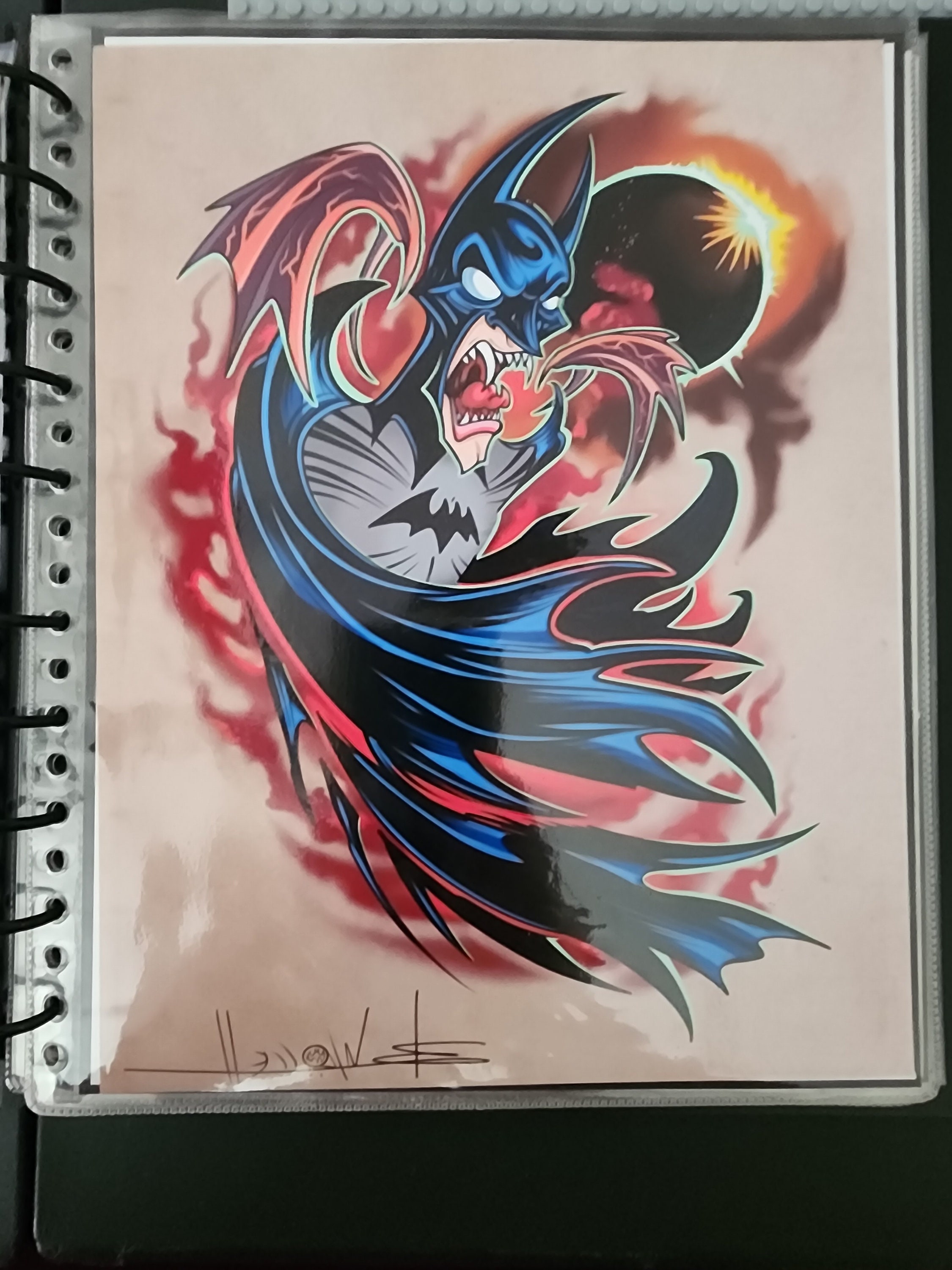 Batman Crimson Mist Unmatted Print 8.5x11 on Photo Paper - Etsy