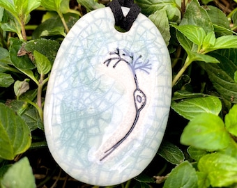 Neuron Ceramic Necklace in Crackle