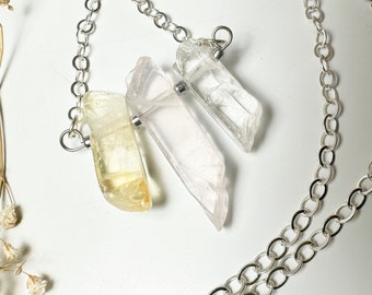 Triple Crystal Adjustable Necklace