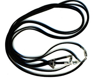 Black Cords with Clasp 5 Pack