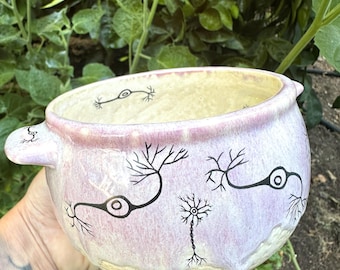 Neurons Stoneware Soup Crock