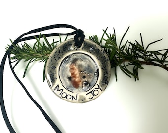 Moon Joy Handmade Ceramic Necklace
