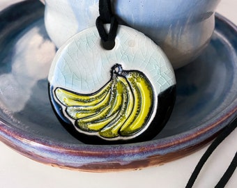 Bananas Ceramic Necklace