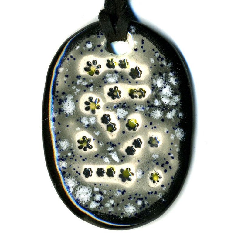 Starry Night Ceramic Necklace image 0