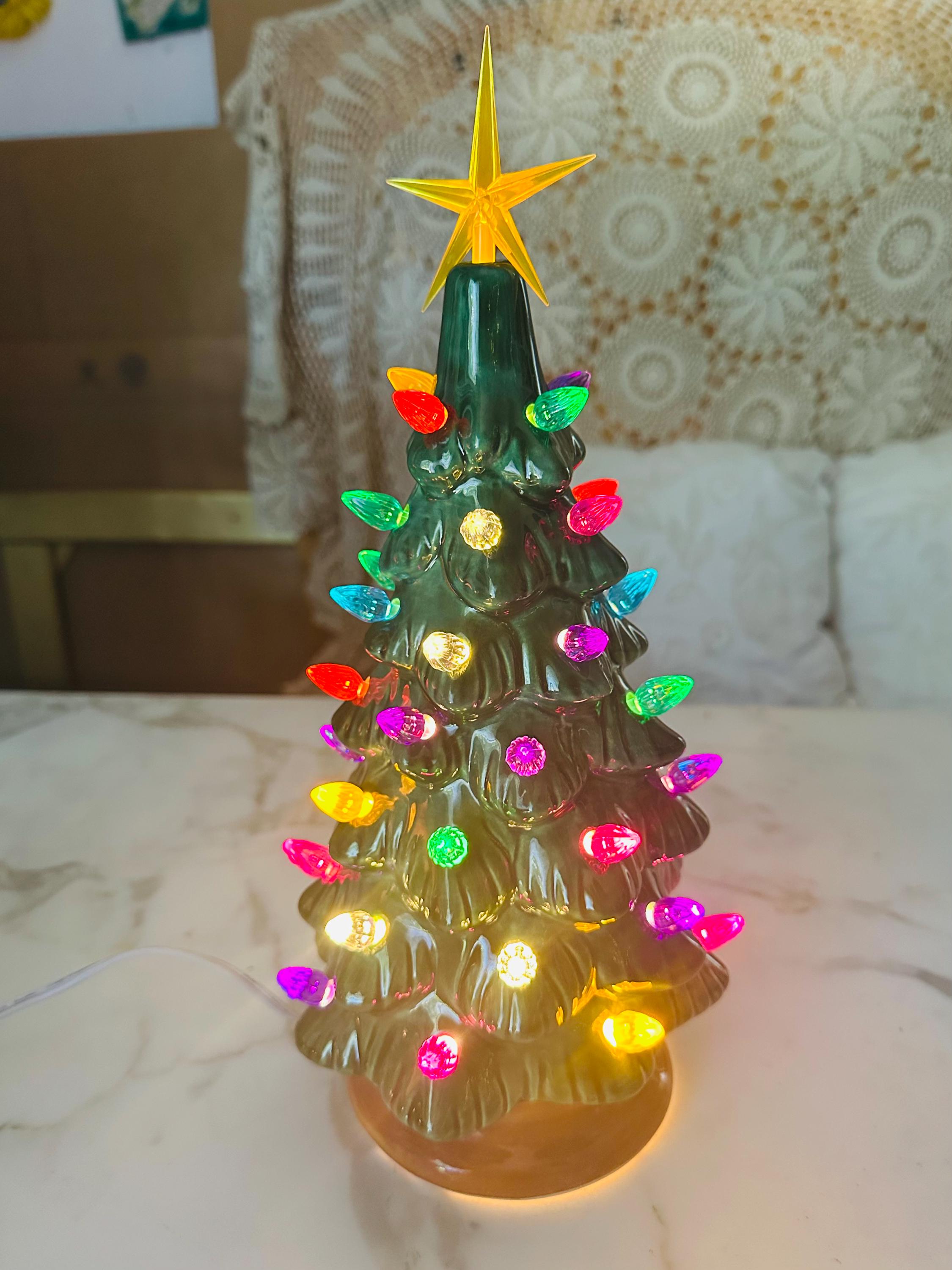 Ornement De Noël En Céramique – Forme Drapeau Sud-africain Avec Ficelle Dorée | Décoration Festive Pour Sapin