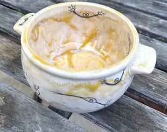 Neurons Stoneware Soup Crock