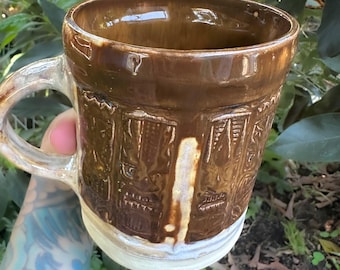 Tiki Stoneware Mug 24 oz One of A Kind