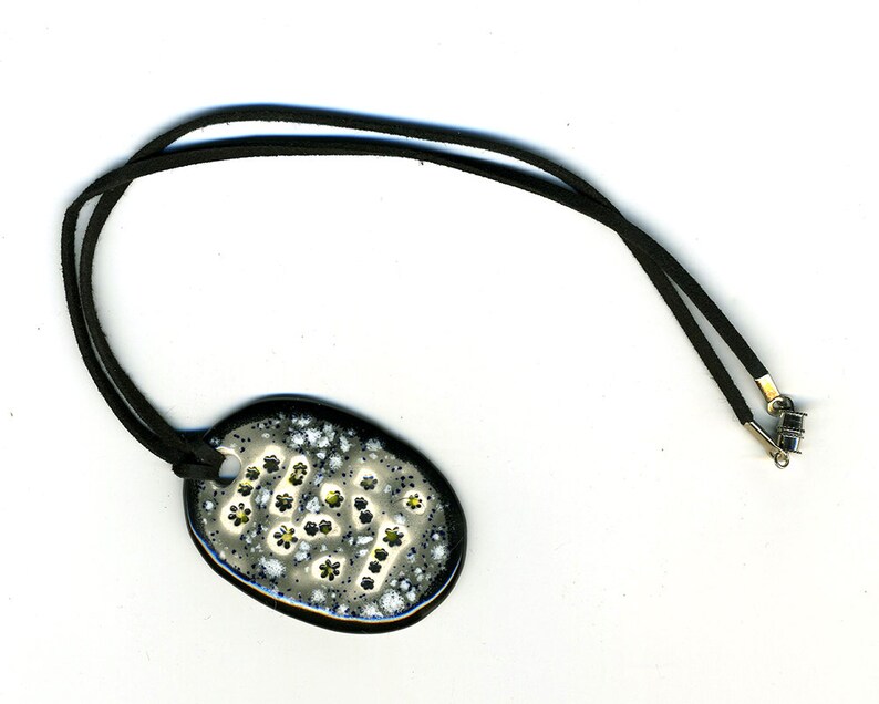 Starry Night Ceramic Necklace image 1
