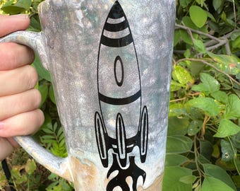Stoneware Rocket Mug 16 ounce