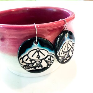 Radio Telescope Ceramic Earrings image 2