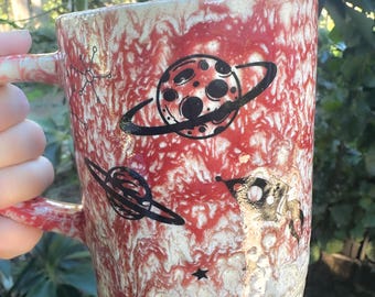 Space Stoneware Mug 16 oz
