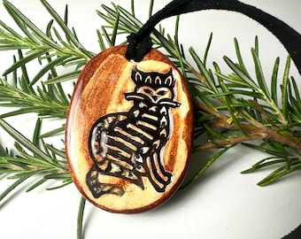 Cat Ceramic Necklace