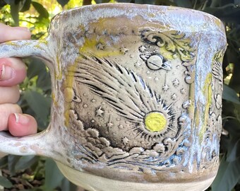 Comet One of A Kind Hand-built 23 ounce Stoneware Mug