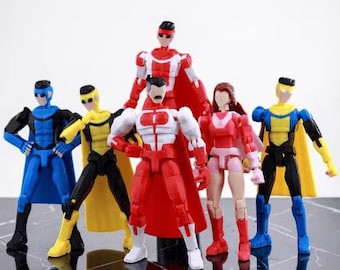 Invincible 3D Printed Action Figures, Eve Omni Action Figure 3D Printed, Anime Model Collectible, Toy Gift for Fans