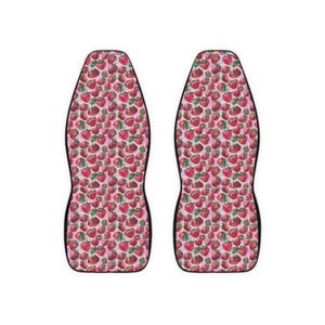 Strawberry Print Car Seat Covers, Cute Car Accessories, Floral Seat Protectors, Sweet Home Decor, Gift for Her, Summer Vibes, Coquette