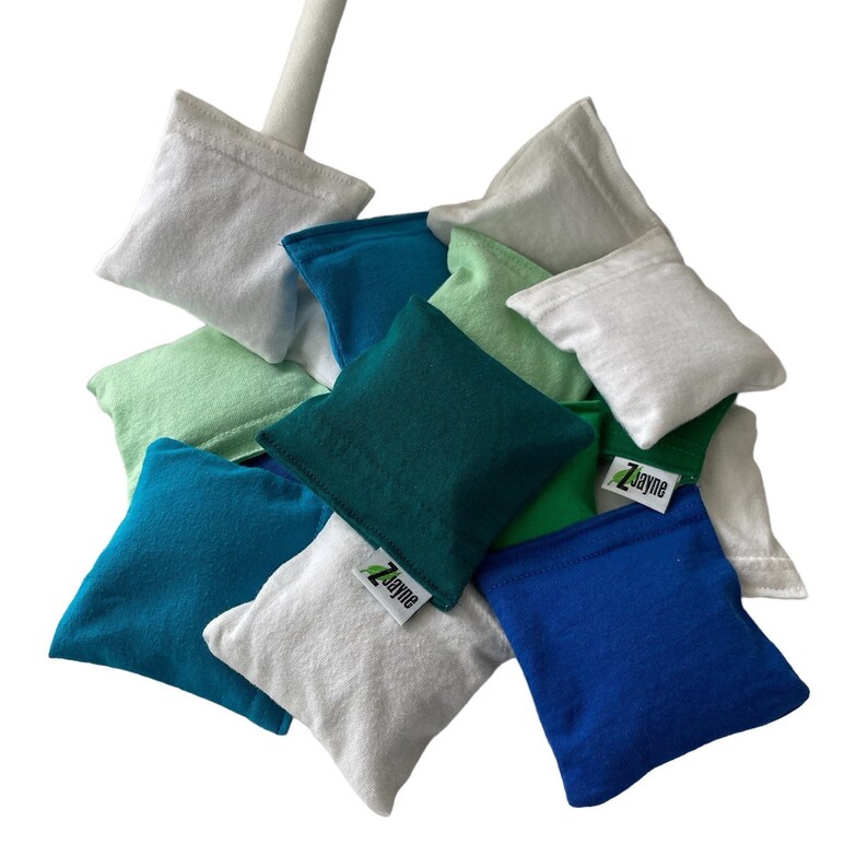 Laundry pillows for the Dryer lavender filled Sachet Sheet Alternative SET of THREE 100% upcycled from tShirt materials image 8