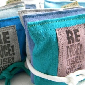 Lavender Sachet Pillows for the Dryer and more Reduce Reuse Recycle On SET of THREE image 1