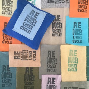 Lavender Sachet Pillows for the Dryer and more Reduce Reuse Recycle On SET of THREE