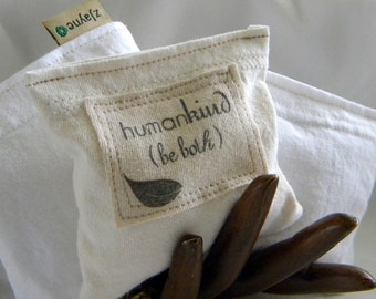 Organic Lavender Sachets for Dryer and more SET of THREE HumanKind be both 100% upcycled from tShirt materials