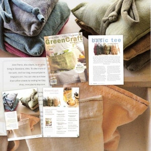 Living Lovely Simply Dryer Pillow Sheets Bare Bones 3 Pack 100% upcycled from tShirt materials Organic Lavender image 7